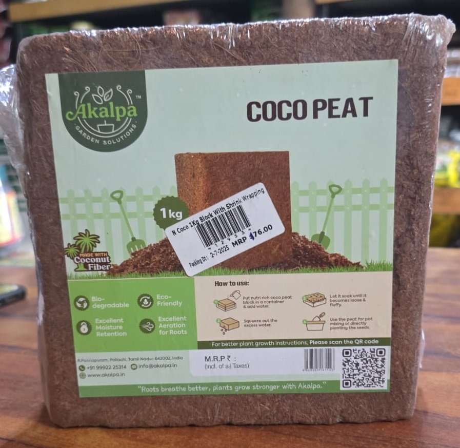 1 Kg Cocopeat Block